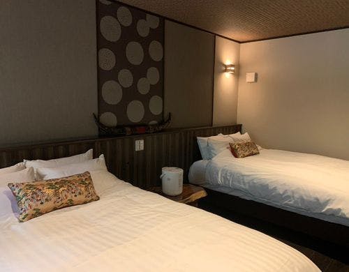 【露天風呂付き客室B】メゾネット　寝室