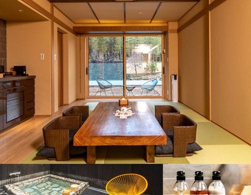 【半露天風呂＋スチームサウナA】居間