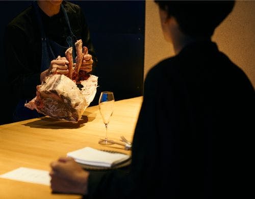 カウンターディナー　熟成肉