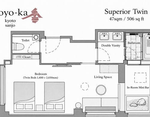 スーペリアツイン レイアウト図