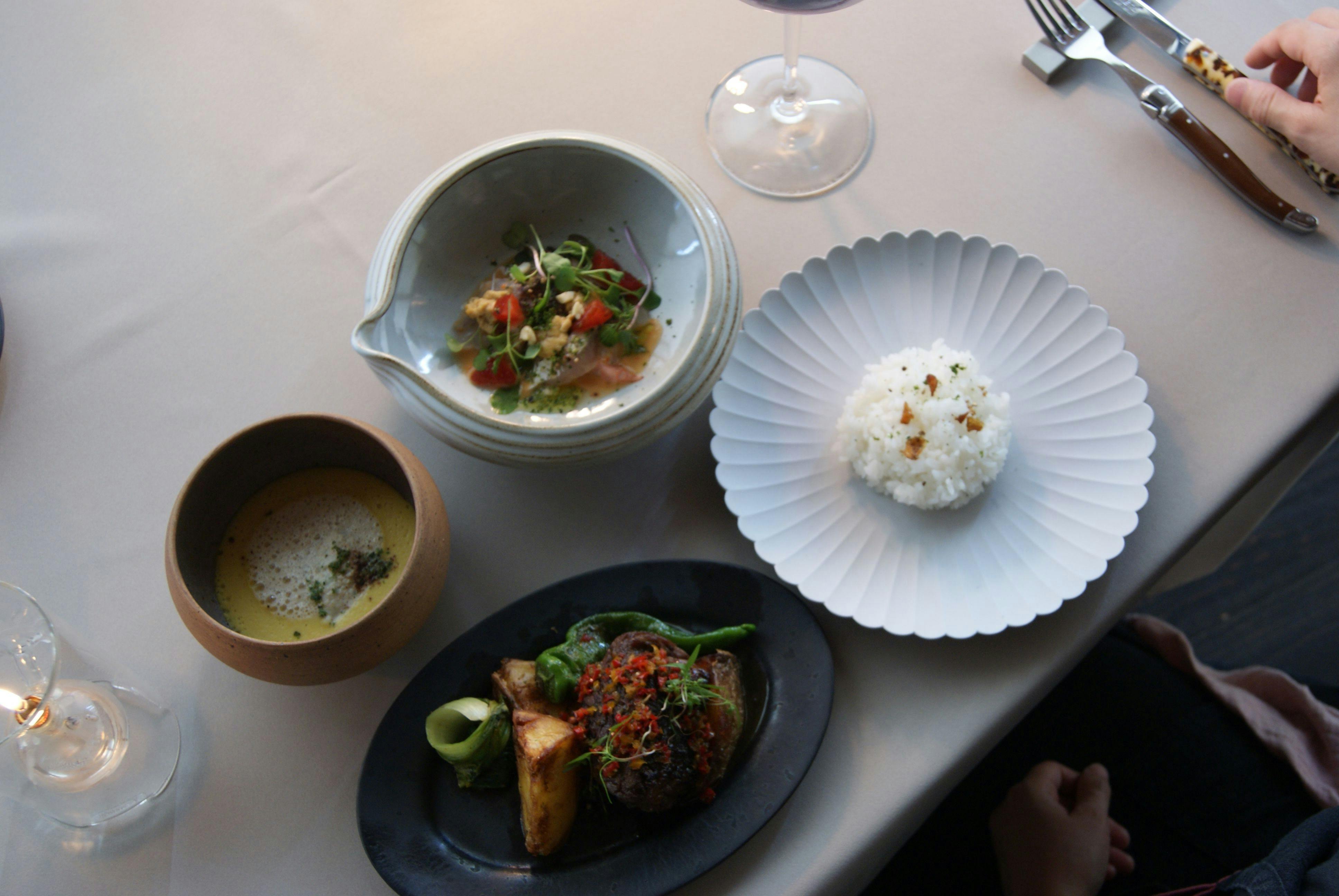 旬の食材を使用したお食事一例