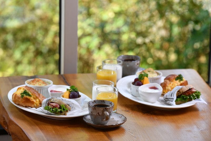 Pagi yang segar di resor