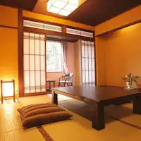 民芸調の落ち着いた和室