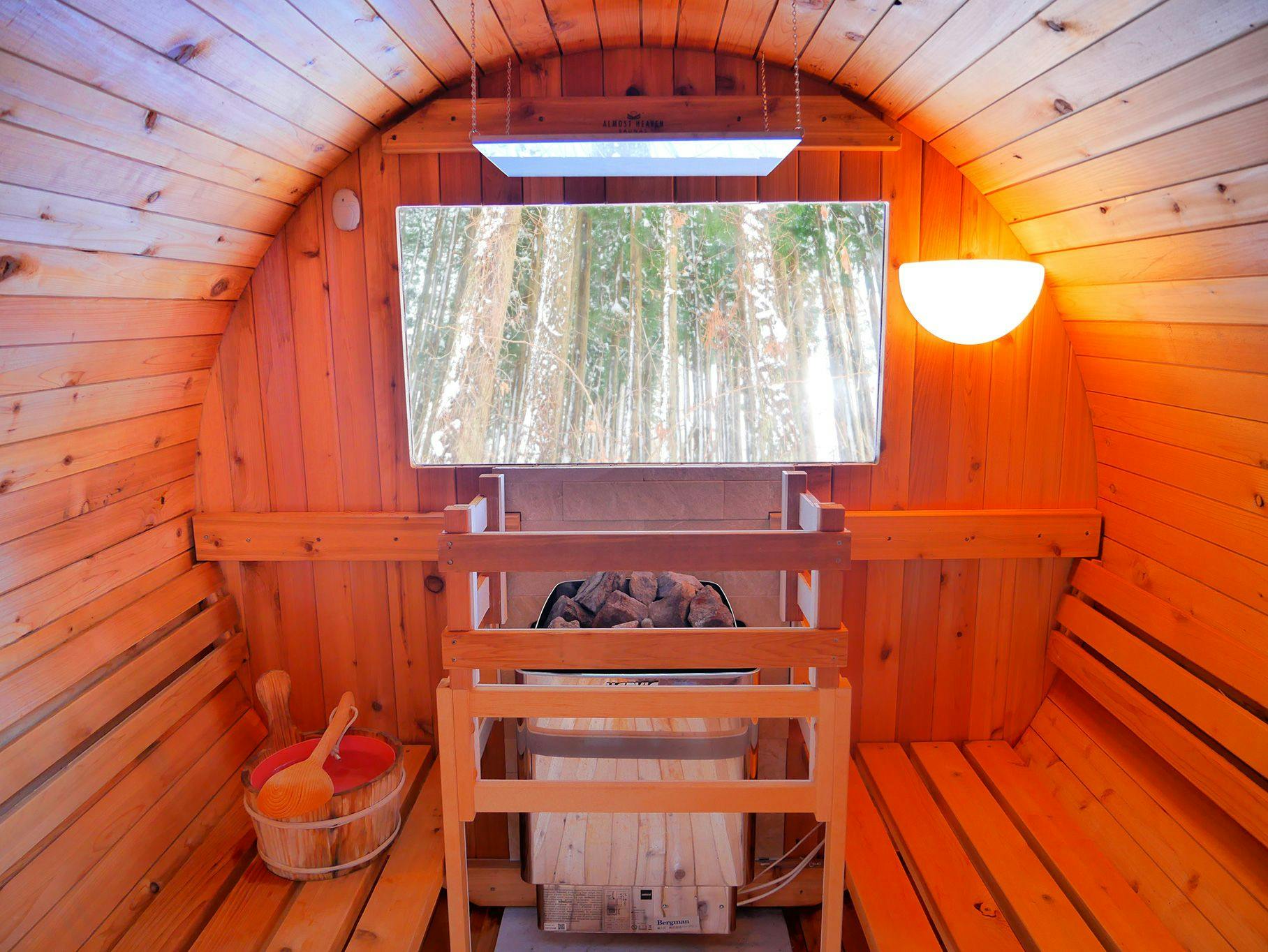 本格フィンランド式個室サウナ120分付！貸切でバレルサウナを満喫！アウフグース＆ロウリュも｜1泊2食