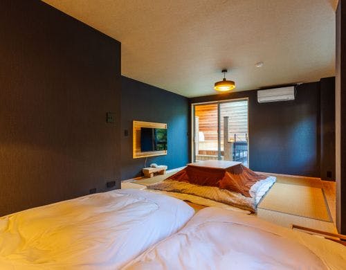 快適を追求した「露天風呂・ミニシンク付」