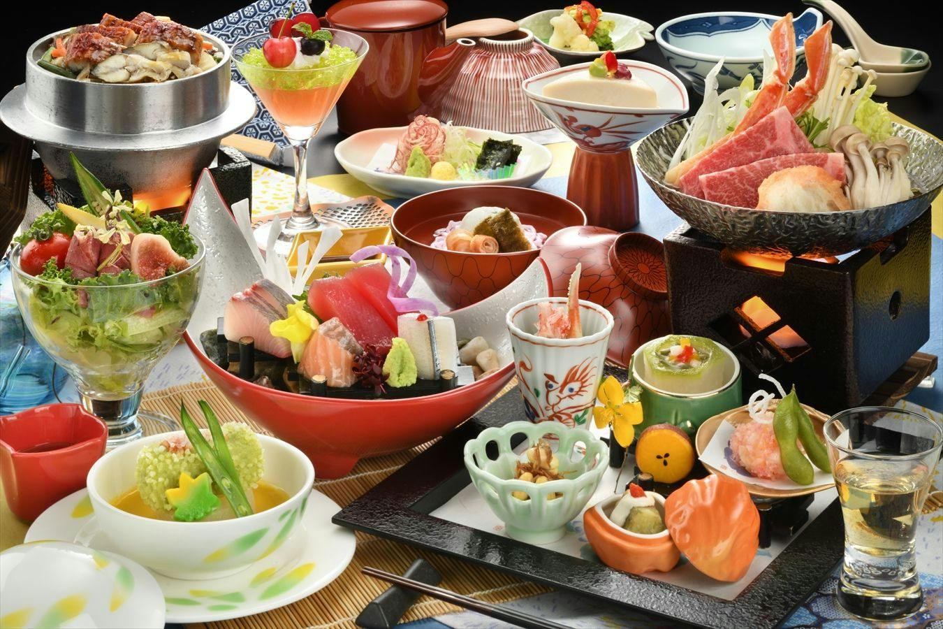 【早割30】最大30,000円OFF！曲水膳　旬味覚を堪能　＜最大21時間ステイの特典付き＞
