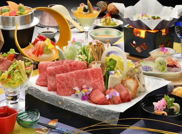 しゃぶしゃぶ会席一例(変更になる場合あり)