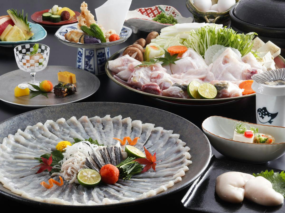 【淡路冬の味覚の王様】選べる白子料理！淡路3年とらふぐを贅沢に使用「河豚フルコースプラン」【部屋食】