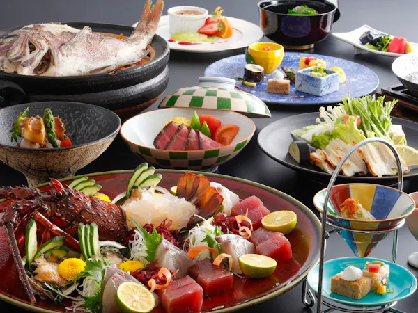 【鯛飯・鯛の箱寿司の箱寿司から】選べる料理長特選会席【部屋食】
