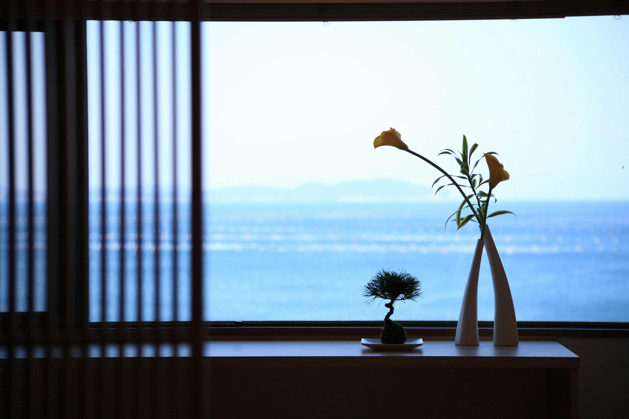 お部屋から眺める海の景色が最高。