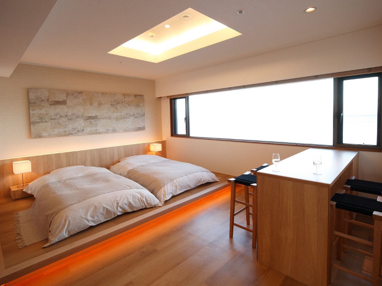 [일본식 및 서양식 객실] 특별 층 ~ 파도 소리 타입 3
