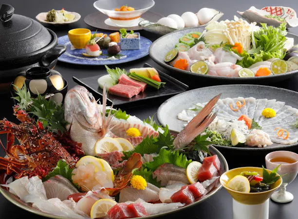【冬季限定】海幸三昧×3年とらふぐ会席