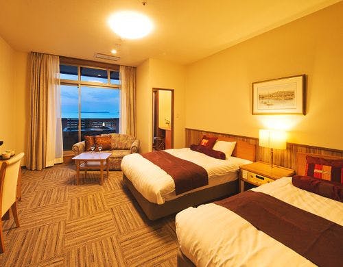 【天然温泉 露天風呂付 ツイン】