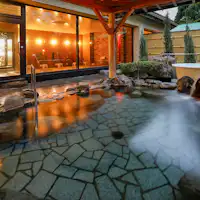 【大浴場】自家源泉の夕日ヶ浦温泉