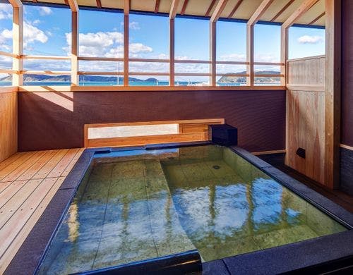 【新客室Hタイプ】天然露天温泉風呂