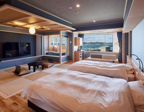 【新客室Hタイプ】お部屋からの眺め。