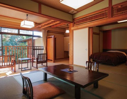 露天風呂付き客室「蓬莱」