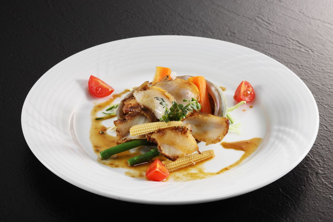 鮑のバターソティ―