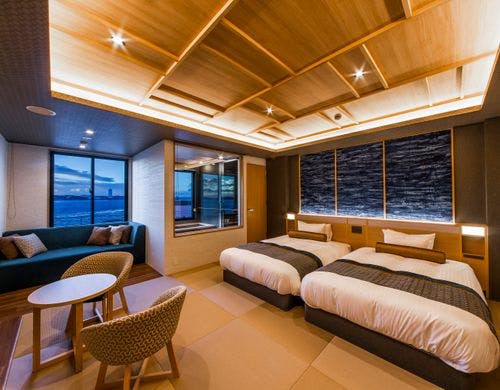 半露天風呂付デザイン客室「藍～Ａｉ～」