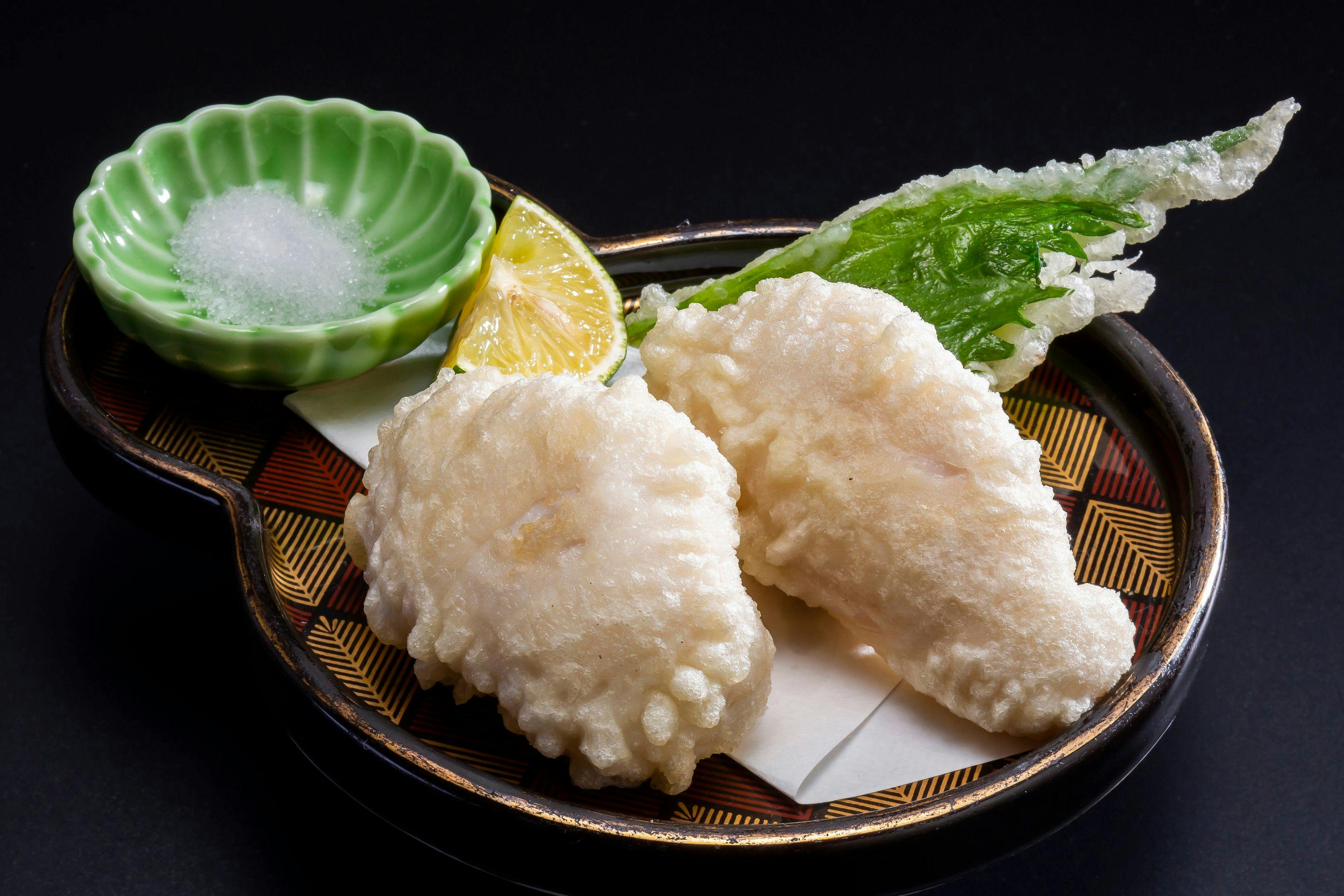 ふぐの白子天ぷら