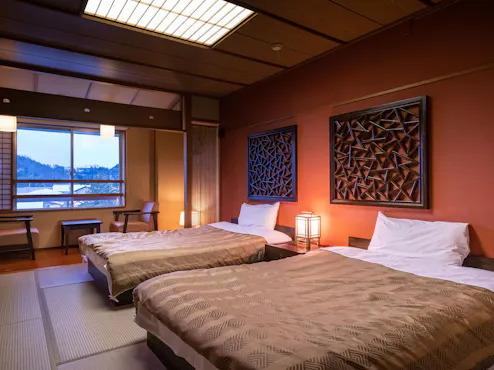 畳ツインベッド(セミダブル2台)