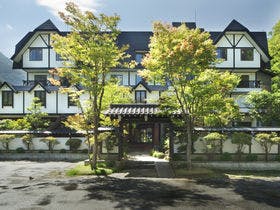 名峰槍ヶ岳を望む宿　穂高荘山のホテル 1枚目