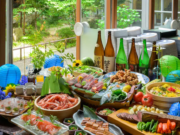 ご夕食は山陰まるごと「ごっつお」バイキング~旬な食材にこだわった料理・充実したスイーツを
