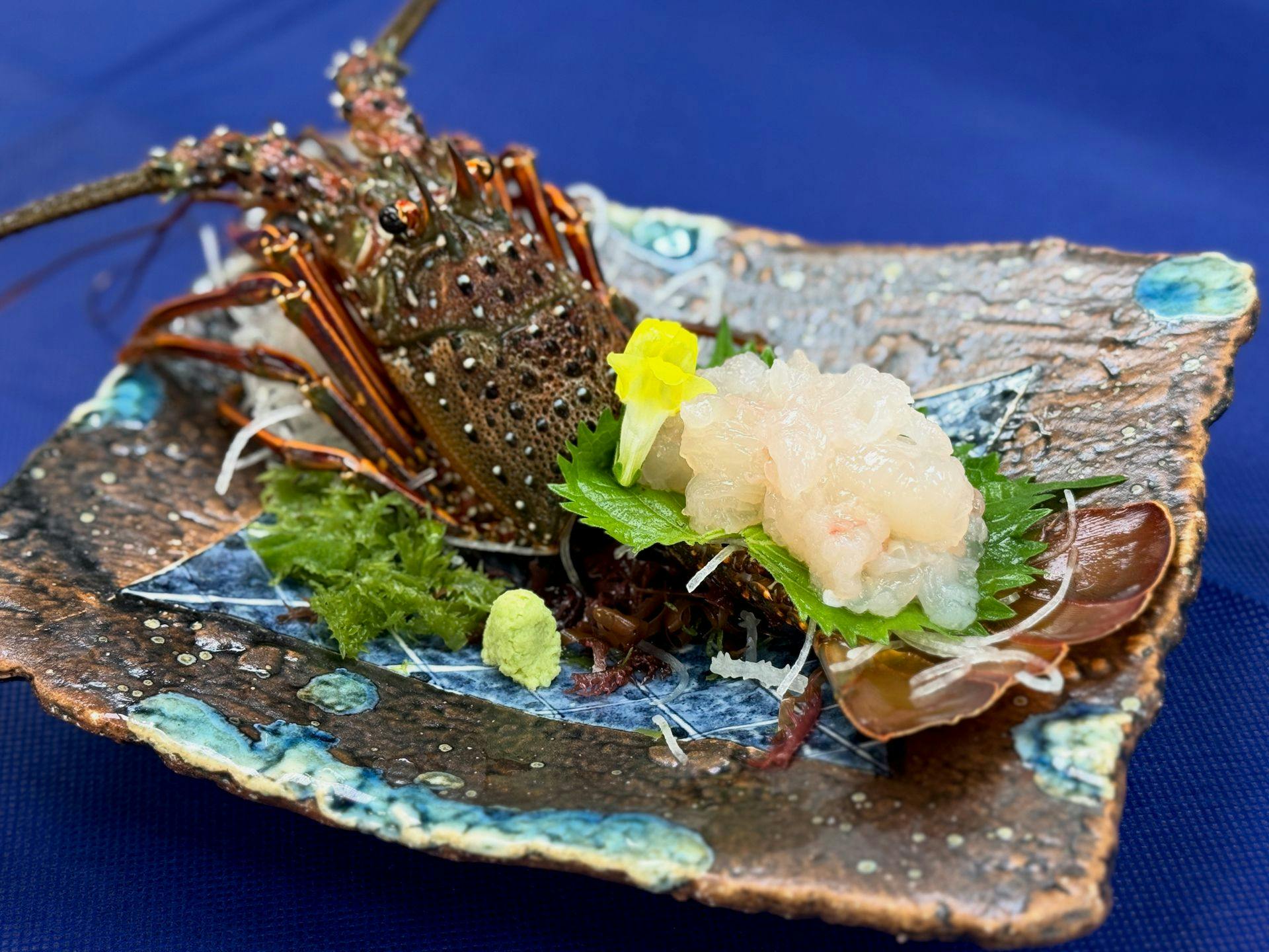 【期間限定・伊勢海老と鮑の踊り焼プラン】伊勢海老と鮑を一度に味わう贅沢海鮮御膳