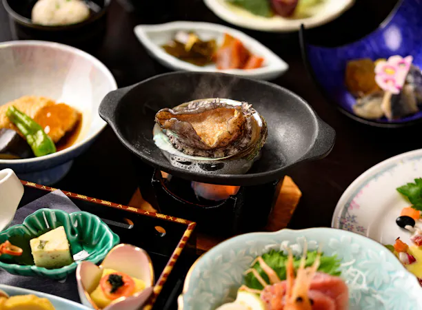 鮑の踊り焼膳(イメージ)