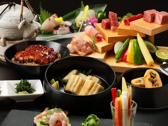 鹿児島極上うなぎと薩摩三大黒肉の溶岩焼き