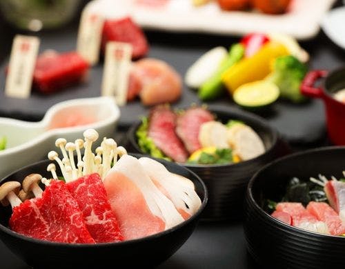 薩摩の三大黒肉と地魚を黒たまて箱でご用意