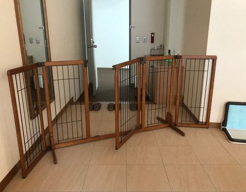 飛び出し防止の柵