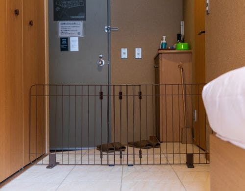 愛犬飛び出し防止柵