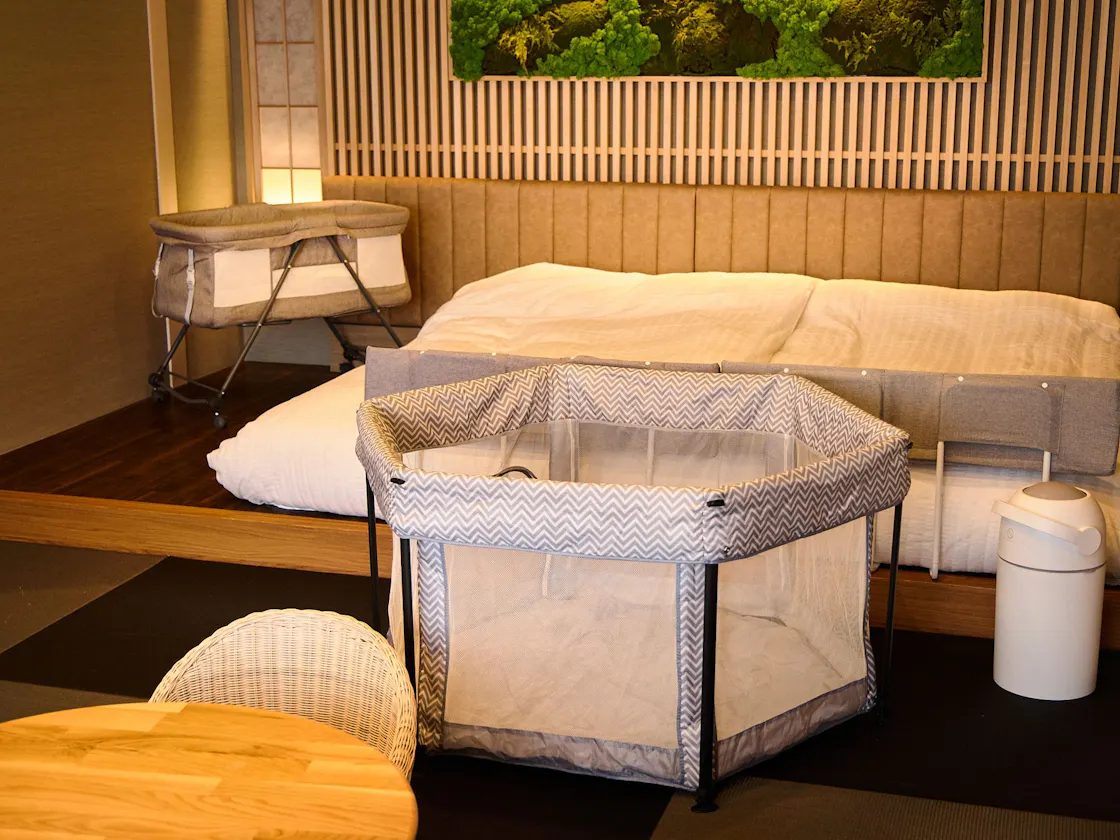 お子様向け貸出品をお部屋にセット