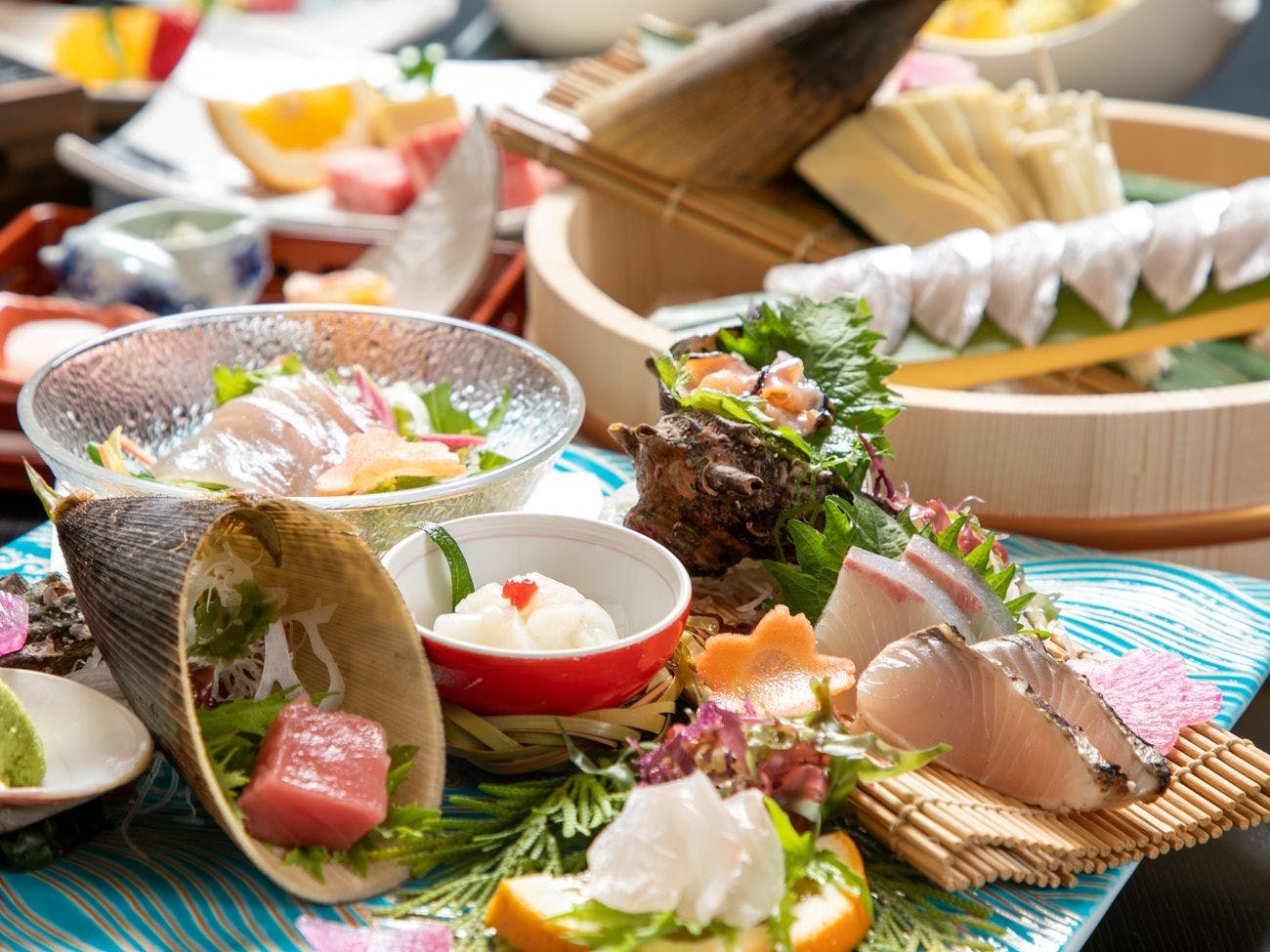 【基本会席－刺身盛りイメージ】