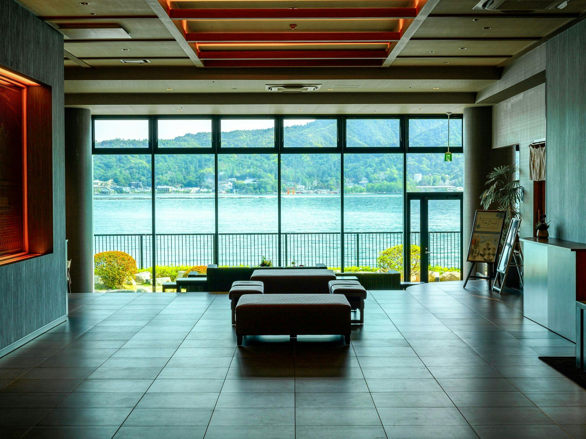 <View of Miyajima from the lobby>