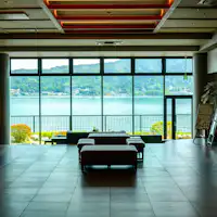 <View of Miyajima from the lobby>