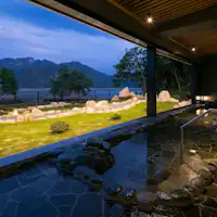 Natural Onsen "Nihon Sankei Miyajima no Yu" open-air bath