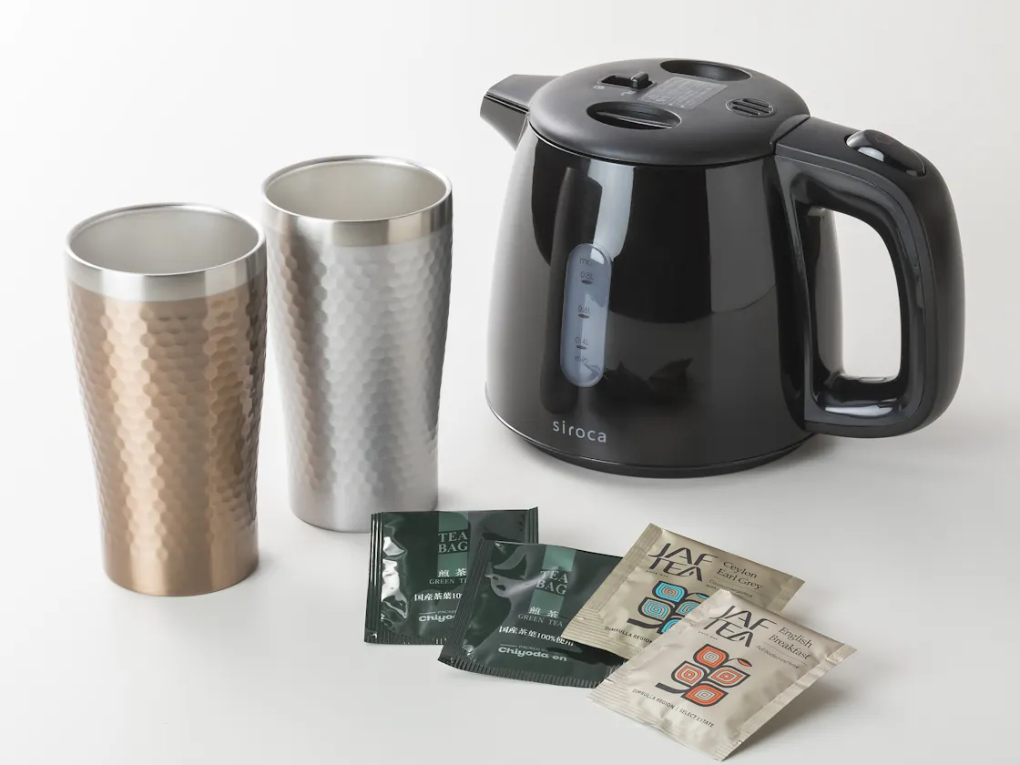 <客室設備>電気ケトル・お茶セット