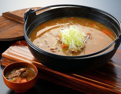 ＜夕食＞猪肉入り田舎風味噌汁