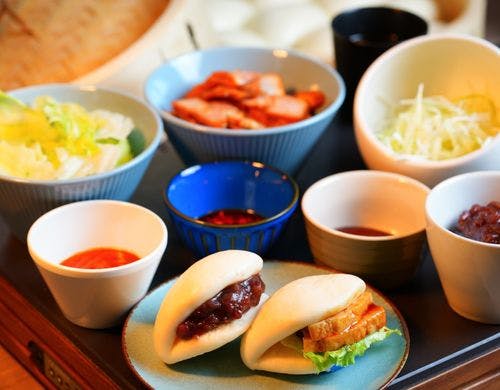 ＜朝食＞蒸しパン　トッピング一例