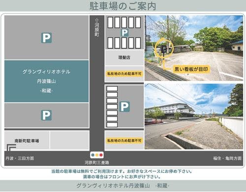 〈駐車場　地図〉