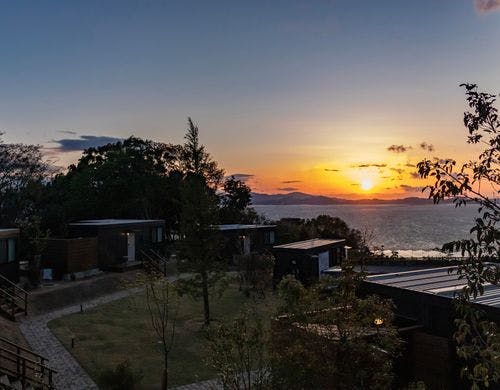 美しい夕日