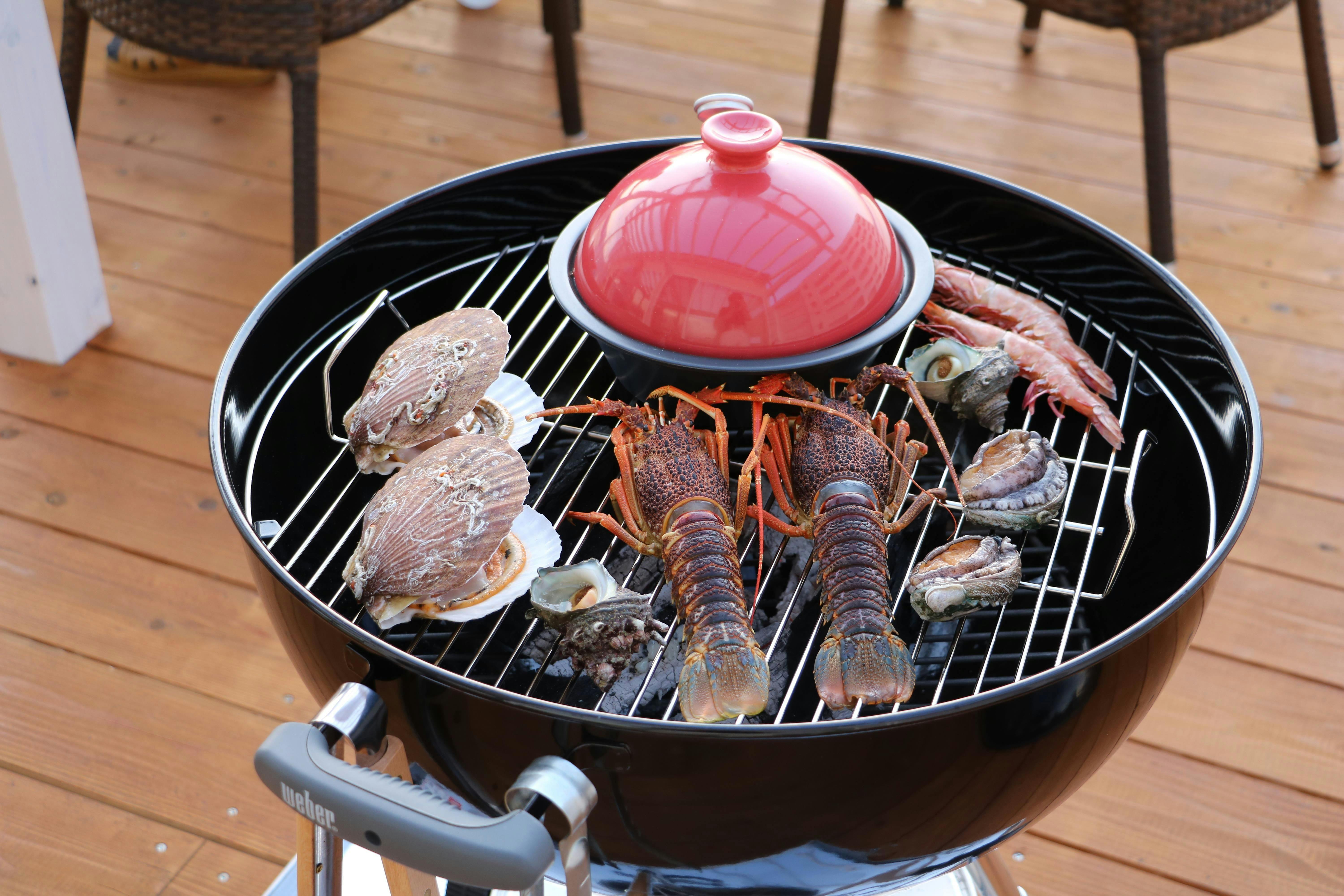 釣ったお魚をその場で調理できます。