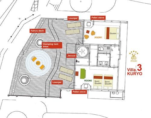 G1タイプ(2ベッドルーム)3号棟平面図