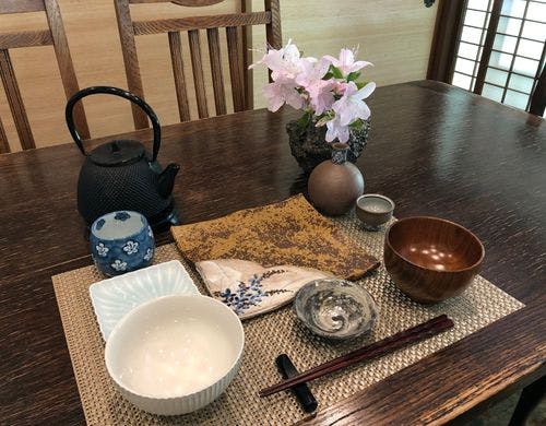 こだわりの和食器を揃えています♪