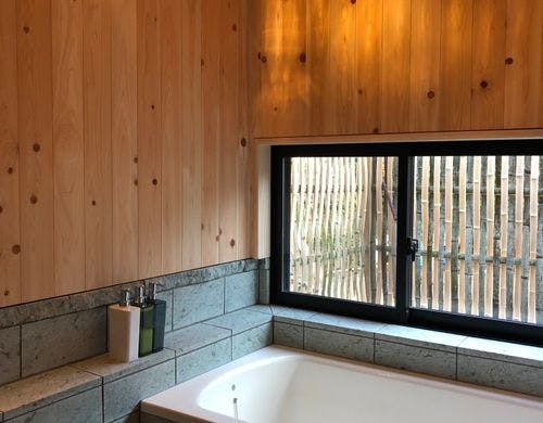 檜の香りで癒されて。