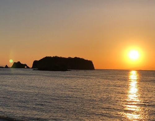 内房に沈む太陽、ときどき二つ？