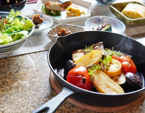 多賀の野菜とお米の「多賀さとやま御膳」