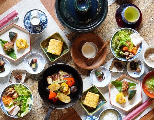 多賀の野菜とお米の「多賀さとやま御膳」